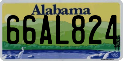 AL license plate 66AL824
