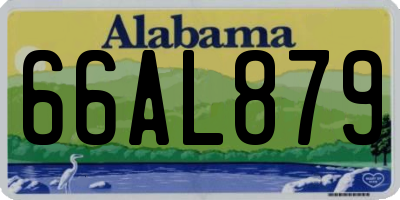 AL license plate 66AL879
