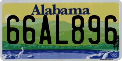 AL license plate 66AL896