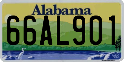 AL license plate 66AL901
