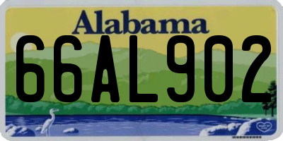 AL license plate 66AL902