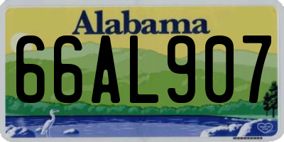 AL license plate 66AL907