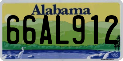 AL license plate 66AL912