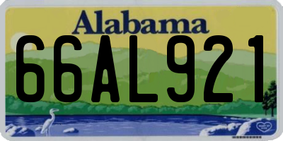 AL license plate 66AL921