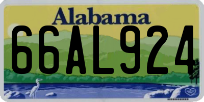 AL license plate 66AL924