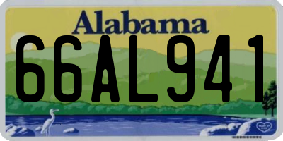 AL license plate 66AL941