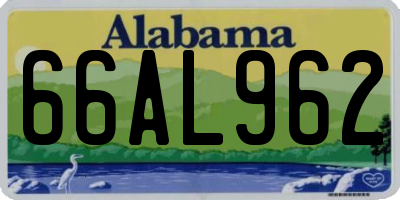 AL license plate 66AL962