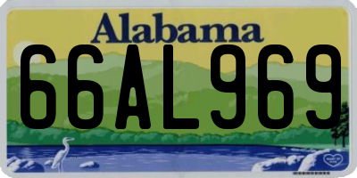 AL license plate 66AL969