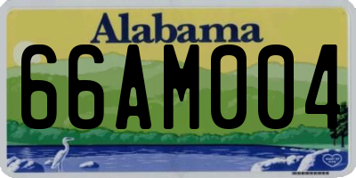 AL license plate 66AM004