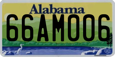 AL license plate 66AM006