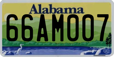 AL license plate 66AM007