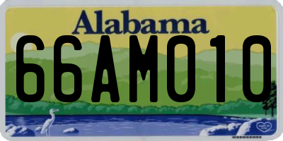 AL license plate 66AM010