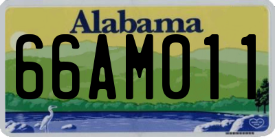 AL license plate 66AM011
