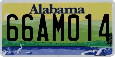 AL license plate 66AM014