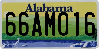 AL license plate 66AM016