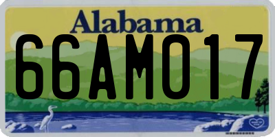 AL license plate 66AM017