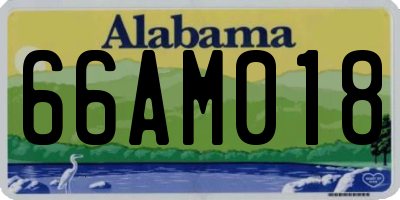 AL license plate 66AM018