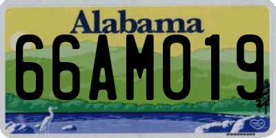 AL license plate 66AM019