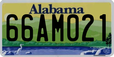 AL license plate 66AM021