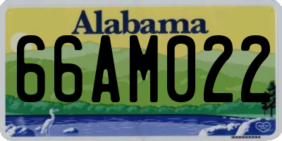 AL license plate 66AM022