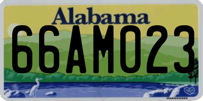 AL license plate 66AM023