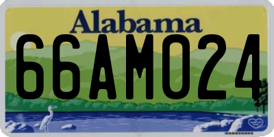 AL license plate 66AM024