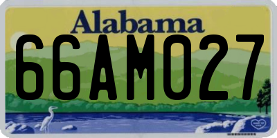 AL license plate 66AM027