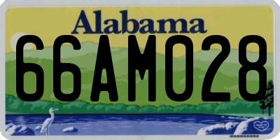 AL license plate 66AM028