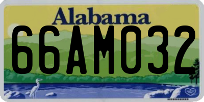 AL license plate 66AM032