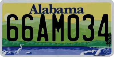 AL license plate 66AM034