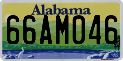 AL license plate 66AM046