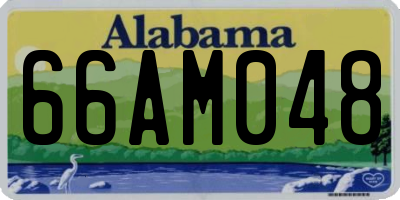 AL license plate 66AM048