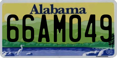 AL license plate 66AM049