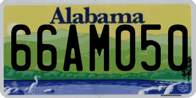 AL license plate 66AM050