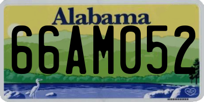 AL license plate 66AM052