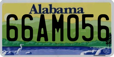 AL license plate 66AM056