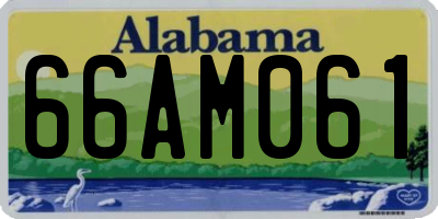 AL license plate 66AM061