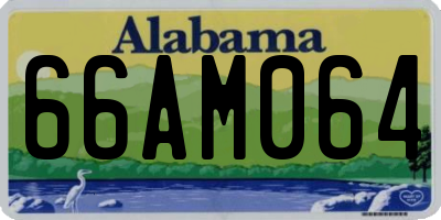 AL license plate 66AM064