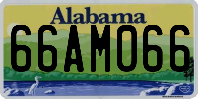 AL license plate 66AM066