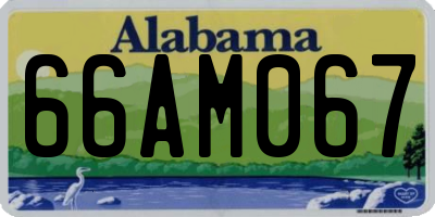 AL license plate 66AM067