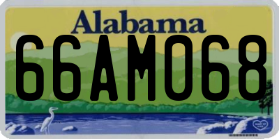AL license plate 66AM068