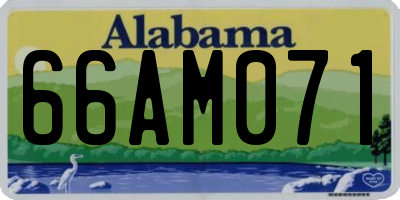 AL license plate 66AM071