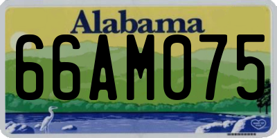 AL license plate 66AM075