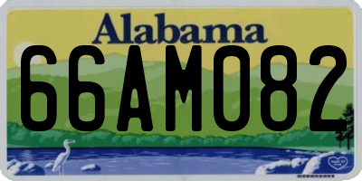 AL license plate 66AM082