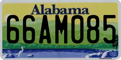 AL license plate 66AM085