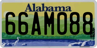 AL license plate 66AM088