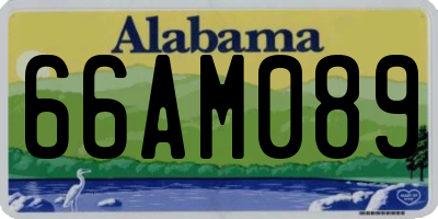 AL license plate 66AM089