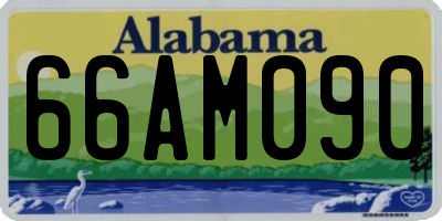 AL license plate 66AM090