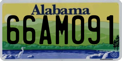 AL license plate 66AM091