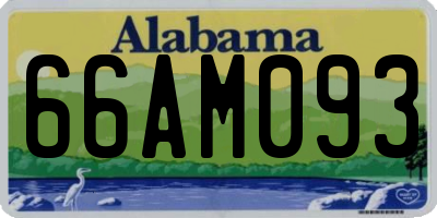 AL license plate 66AM093